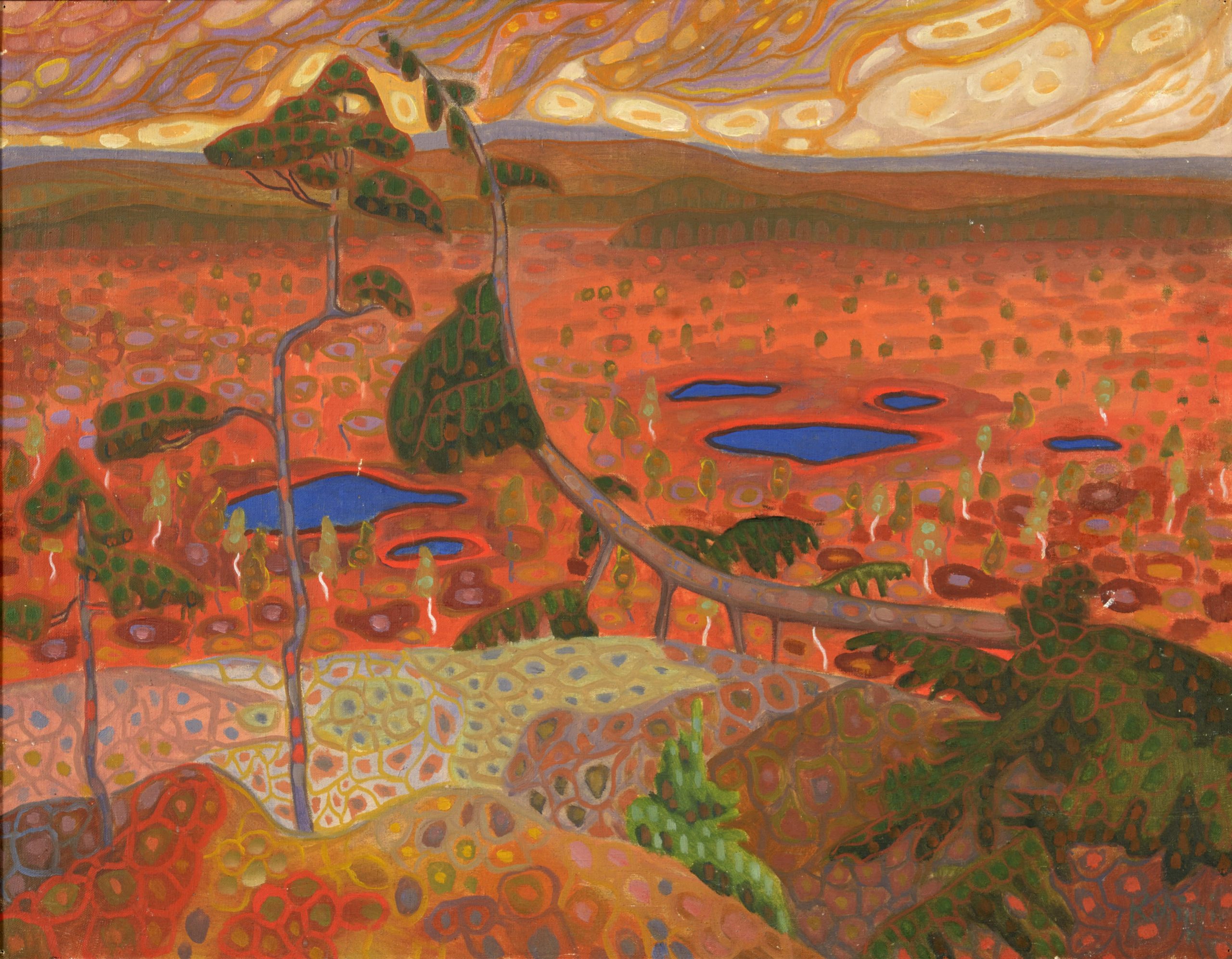Norwegian Landscape with a Pine Tree