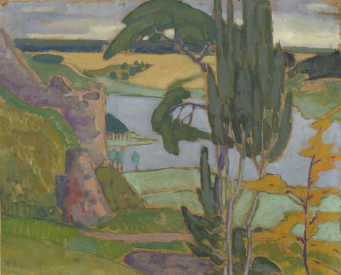 View of the Ruins of Viljandi Castle